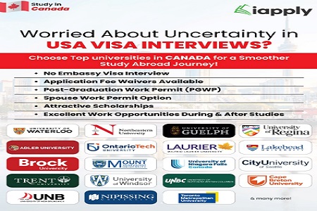 Worried About Uncertainty in USA Visa Interviews? -  Choose Top Universities in Canada for a Smoother Study Abroad Journey!